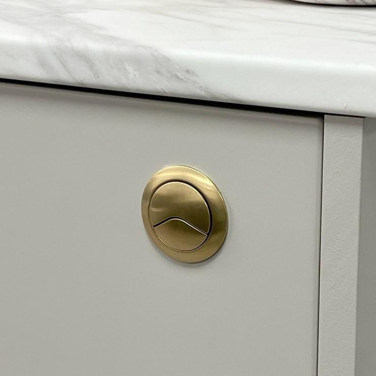 Aquarius Bathrooms Flush Button Aquarius Scott Round Dual Flush Button - Brushed Brass - AQSCO0204