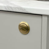 Aquarius Bathrooms Flush Button Aquarius Scott Round Dual Flush Button - Brushed Brass - AQSCO0204