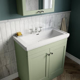 Aquarius Bathrooms Floor Standing Vanity Unit Aquarius Leighton 800mm Floor Standing Two Door Vanity Unit with Basin
