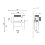 Aquarius Concealed Cistern Aquarius Drake Concealed Dual Flush Cistern