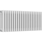 Aquarius Bathrooms Column Radiator 400mm x 965mm Aquarius Foundry Horizontal 4 Column Radiator in White