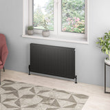 Aquarius Type 21 Compact Panel Radiator In Matt Black