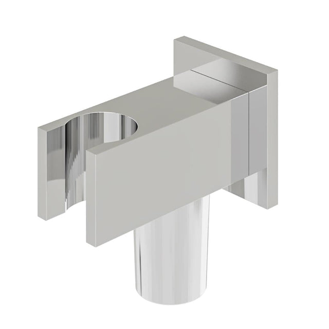 Aquarius Bathrooms Square Elbow Aquarius Modern Square Wall Elbow & Shower Handset Holder Chrome AQ601032
