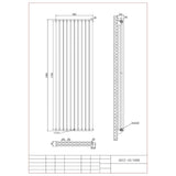 Aquarius Bathrooms Column Radiator Aquarius Athens Double Vertical Column Radiator