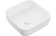 Aquarius Bathrooms Countertop Basin Aquarius V-Series 3 Square 0TH Vessel Wash Bowl 400mm Matt White AQVS0060