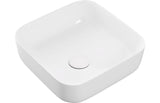 Aquarius Bathrooms Countertop Basin Aquarius V-Series 3 Square 0TH Vessel Wash Bowl 400mm Matt White AQVS0060