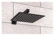 Aquarius Bathrooms Shower Arm and Head Kit Aquarius Modern Square Over Head 200mm Shower Head & Arm Matt Black AQ60103534