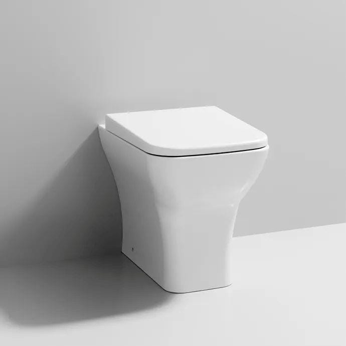 Aquarius Bathrooms Back To Wall Toilet Aquarius Arden Rimless Back to Wall Toilet with Soft Close Seat