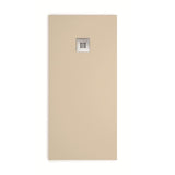 Aquarius Bathrooms Shower Tray Aquarius Honiston Mineral Composite Slate Effect Shower Tray in Sand