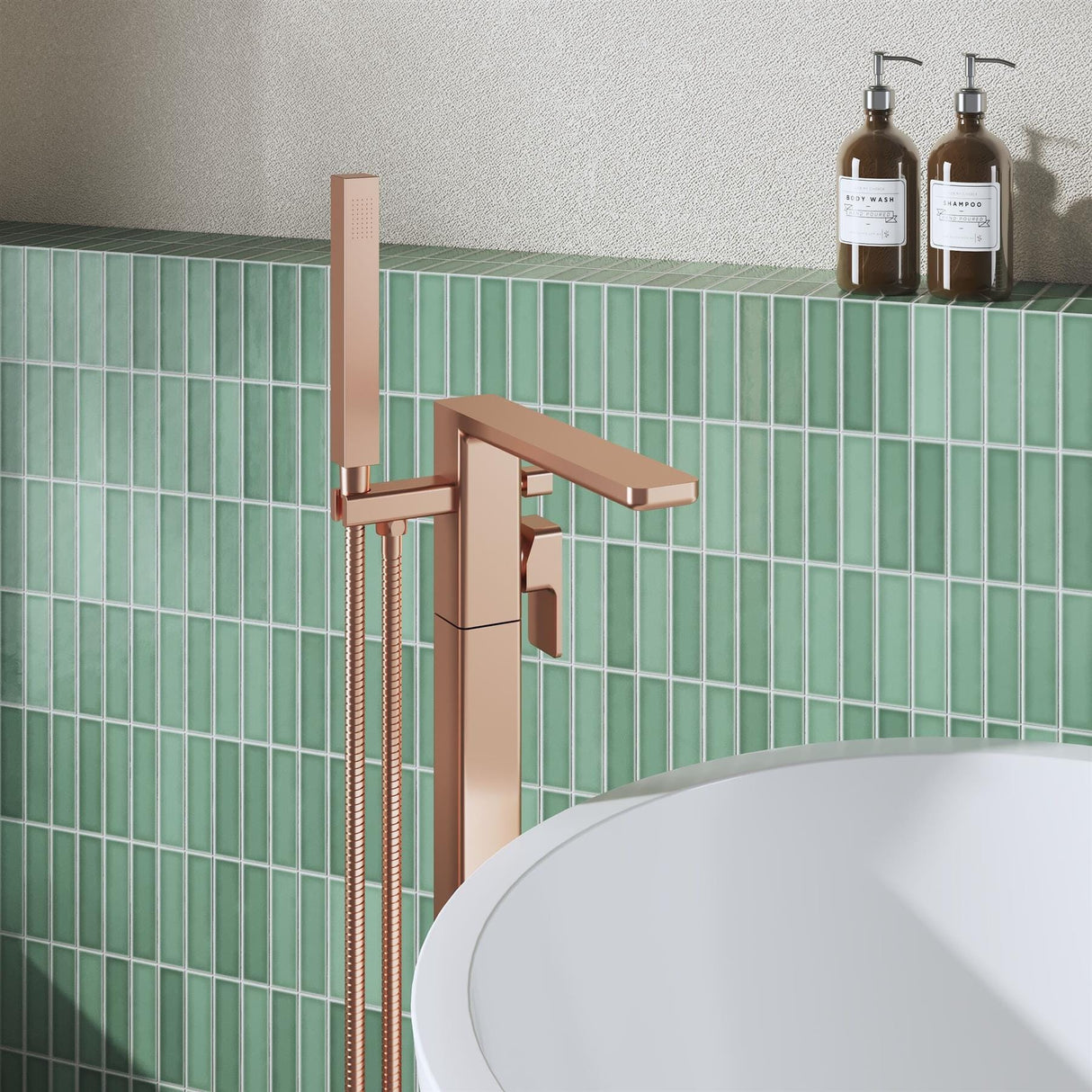 Aquarius Bathrooms Freestanding Bath Filler Aquarius Tetra Freestanding Bath Mixer Tap with Pencil Shower Handset