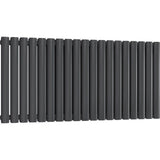 Aquarius Bathrooms Column Radiator 600 x1140mm / Anthracite Aquarius Athens Horizontal Double Column Radiator