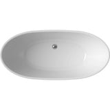 Aquarius Bathrooms Roll Top and Slipper Freestanding Bath Aquarius Luxor Freestanding Double Ended Slipper Bath - 1700 x 780mm
