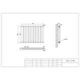 Aquarius Bathrooms Column Radiator Aquarius Athens Horizontal Double Column Radiator