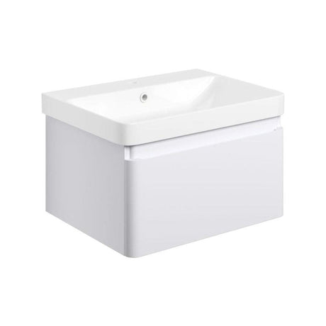 Aquarius Bathrooms Wall Mounted Vanity Unit Aquarius Sophie Wall Hung One Drawer Vanity Unit with 1 Tap Hole Basin