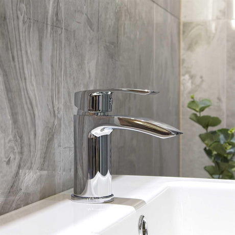 Aquarius Arc Mono Basin Mixer Tap with Waste