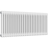 Aquarius Bathrooms Column Radiator 500mm x 1190mm Aquarius Foundry Horizontal 2 Column Radiator in White