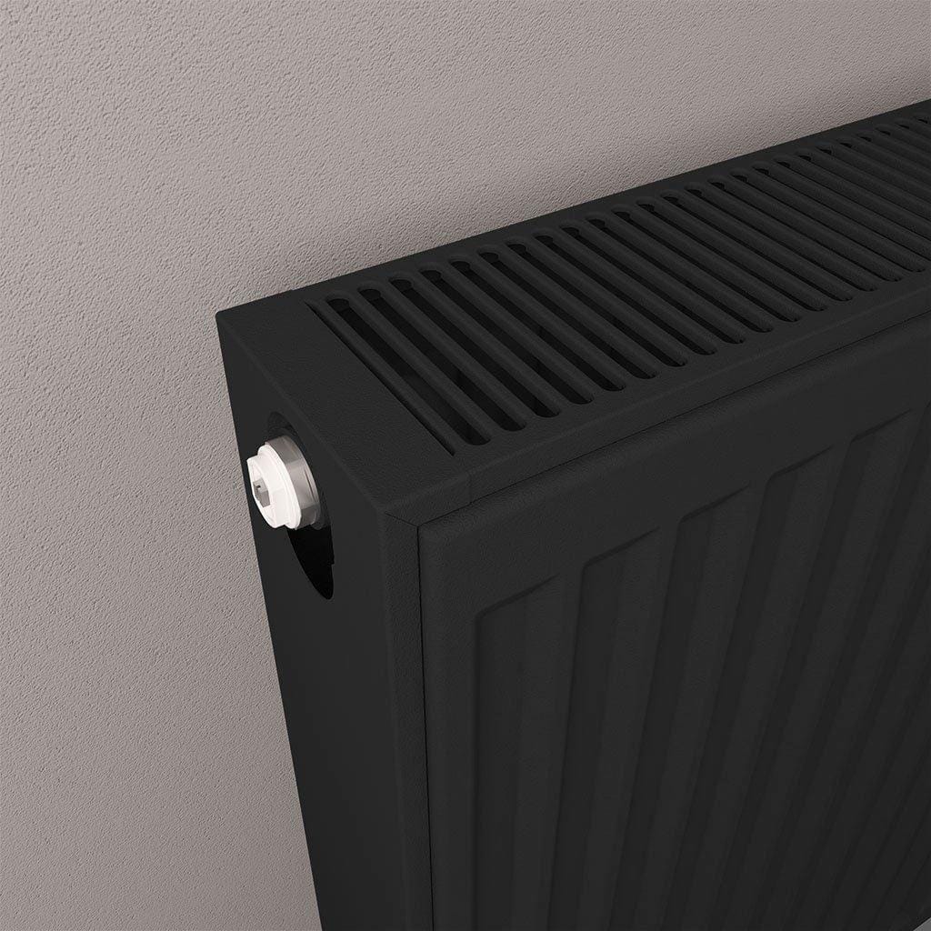 Aquarius Bathrooms Bathroom Heating Aquarius Type 22 Compact Panel Radiator in Matt Black