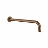 Aquarius Bathrooms Fixed Shower Arm Brushed Bronze Aquarius RainLux Round Wall Shower Arm