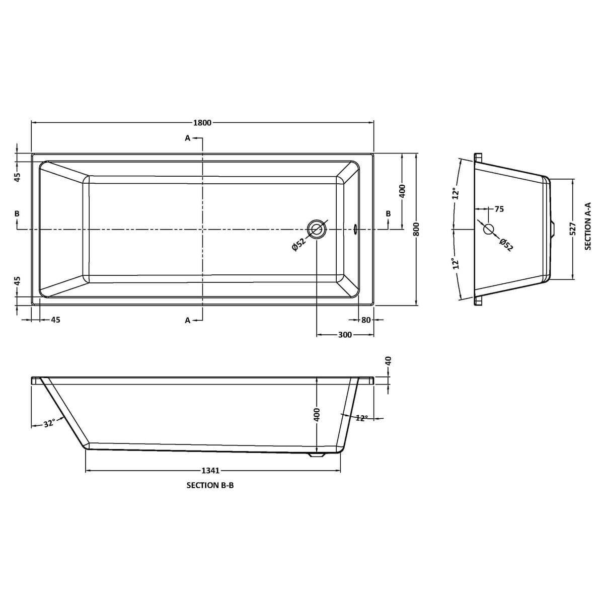 Aquarius Bathrooms Single Ended Bath Aquarius Brenig Single Ended Bath With Legs Set