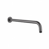 Aquarius Bathrooms Fixed Shower Arm Gunmetal Grey Aquarius RainLux Round Wall Shower Arm