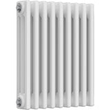 Aquarius Bathrooms Column Radiator 500mm x 425mm Aquarius Foundry Horizontal 3 Column Radiator in White