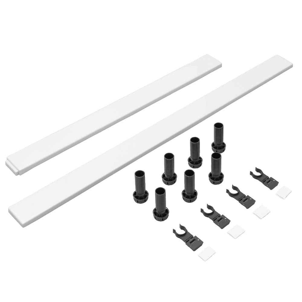 Aquarius Bathrooms Riser Kit Rectangular Trays up to 1200mm Aquarius Pluvia Riser Kit with Panel Pack and Legs