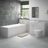 Aquarius Bathrooms Complete Bathroom Suite Aquarius Urbano Complete Vanity Bath Suite (with 1700mm Single Ended Bath and Back to Wall Toilet)