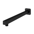 Aquarius Bathrooms Shower Arm Aquarius Modern Square Fixed Over Head Shower Arm Matt Black AQ601034