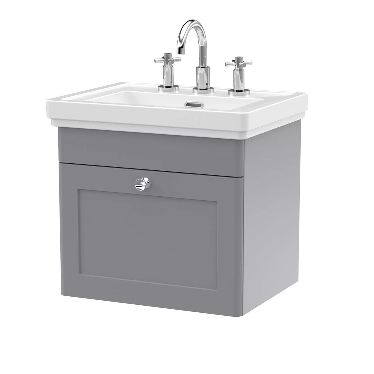 Aquarius Wall Mounted Vanity Unit Aquarius Leighton 500mm Wall Mounted One Drawer Vanity Unit with Basin