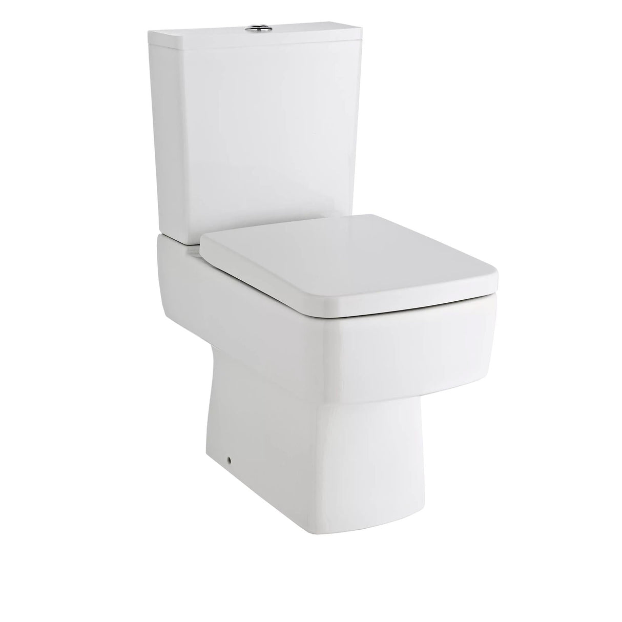 Aquarius Bathrooms Close Coupled Toilet Aquarius Squared Close Coupled Toilet with Soft Close Seat