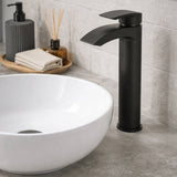 Aquarius Bathrooms Tall Basin Tap Matt Black Aquarius Arc Tall Mono Basin Mixer Tap