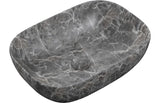 Aquarius Bathrooms Countertop Basin Aquarius V-Series 4 Luxury 0TH Vessel Wash Bowl 460mm Grey Marble Effect AQVS0072