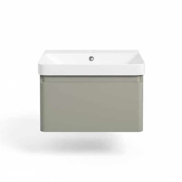 Aquarius Bathrooms Wall Mounted Vanity Unit Aquarius Sophie Wall Hung One Drawer Vanity Unit with 1 Tap Hole Basin