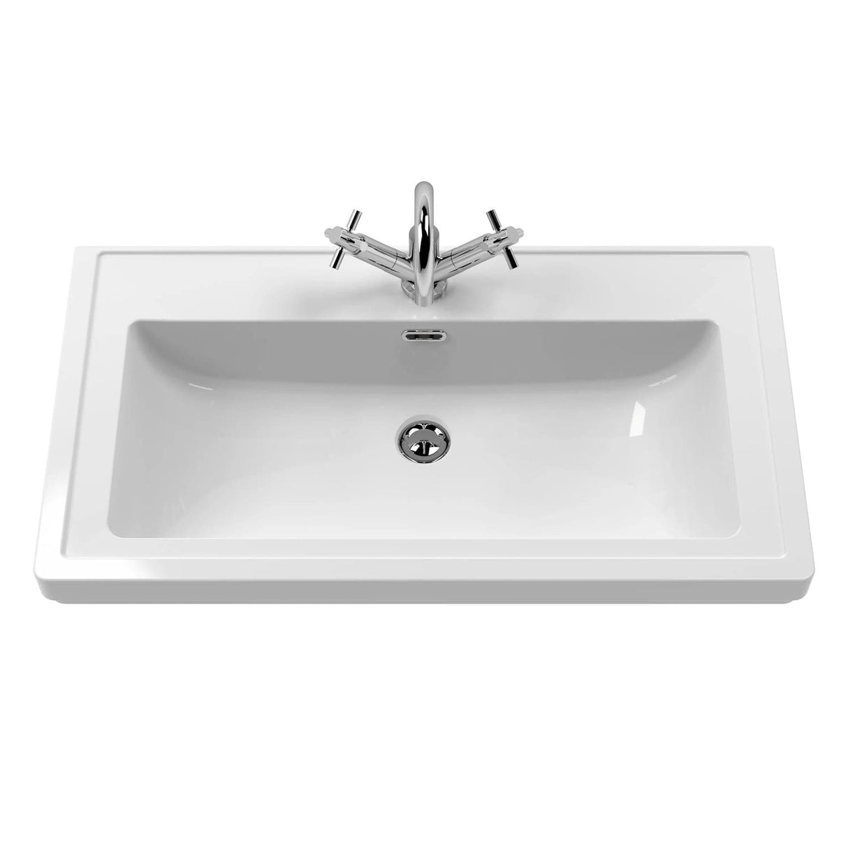 Aquarius Bathrooms Wall Mounted Vanity Unit Aquarius Leighton 800mm Wall Mounted One Drawer Vanity Unit with Basin