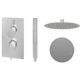 Aquarius Bathrooms Concealed Shower Set Aquarius Modern Round Concealed Shower Valve Set with Shower Head and Handset