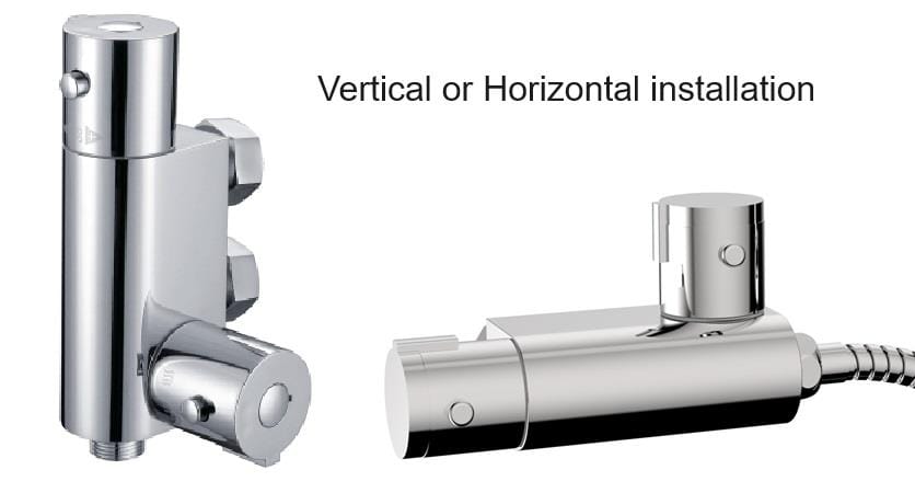 Aquarius Bathrooms Bar Valve Aquarius RainLux Mini Cloakroom Caravan Thermostatic Shower Valve Chrome AQRL34CR