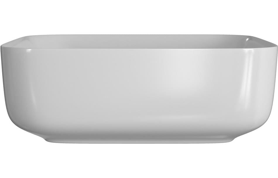 Aquarius Bathrooms Countertop Basin Aquarius V-Series 3 Square 0TH Vessel Wash Bowl 400mm Matt White AQVS0060