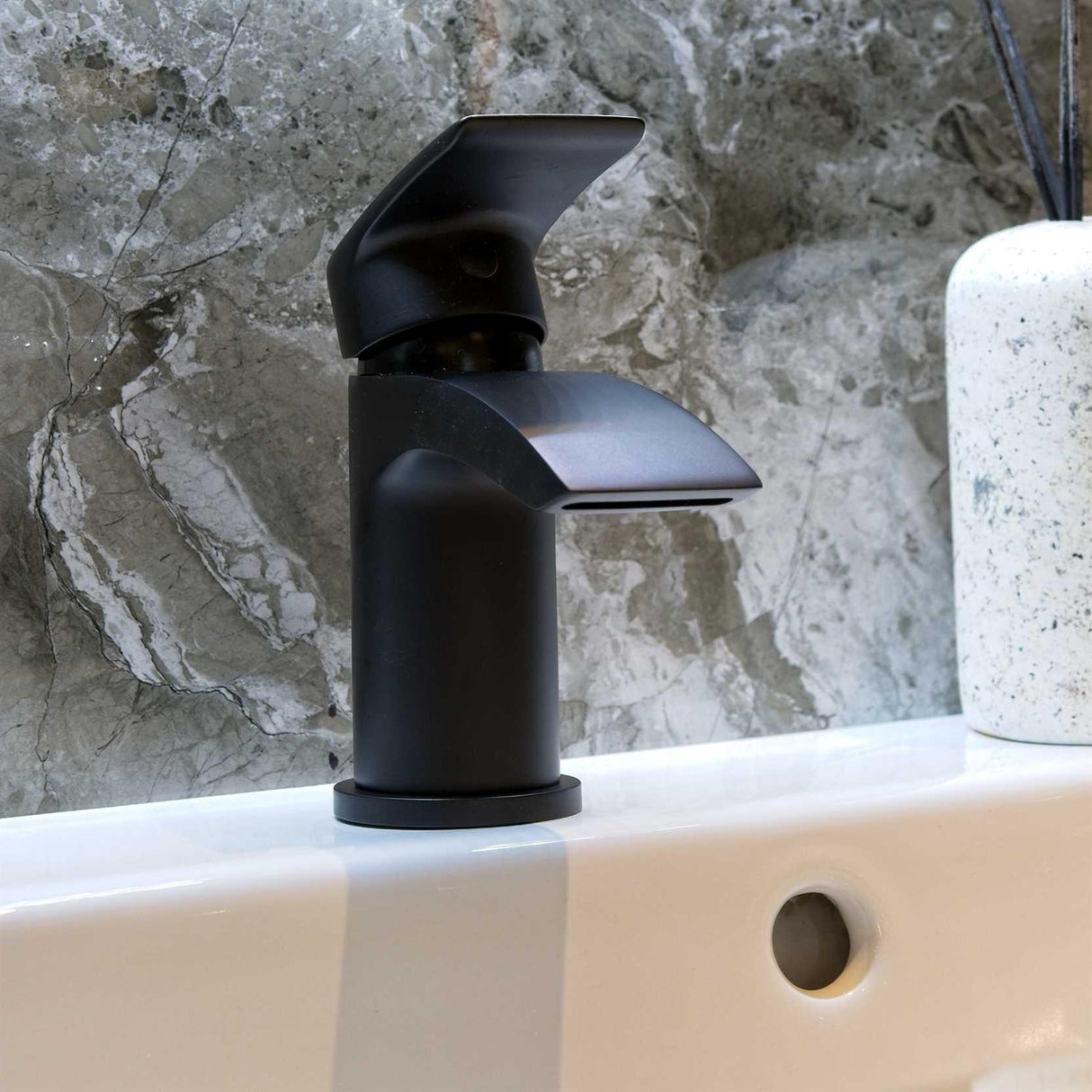 Aquarius Arc Mini Mono Basin Mixer Tap with Waste