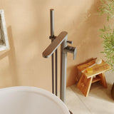 Aquarius Bathrooms Freestanding Bath Filler Aquarius Deco Freestanding Bath Shower Mixer with Kit and Waste