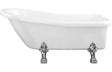 Aquarius Bathrooms Freestanding Bath Aquarius Timeless Luxury Freestanding Slipper 2TH Bath With Chrome Lions Paw Feet 1530mm