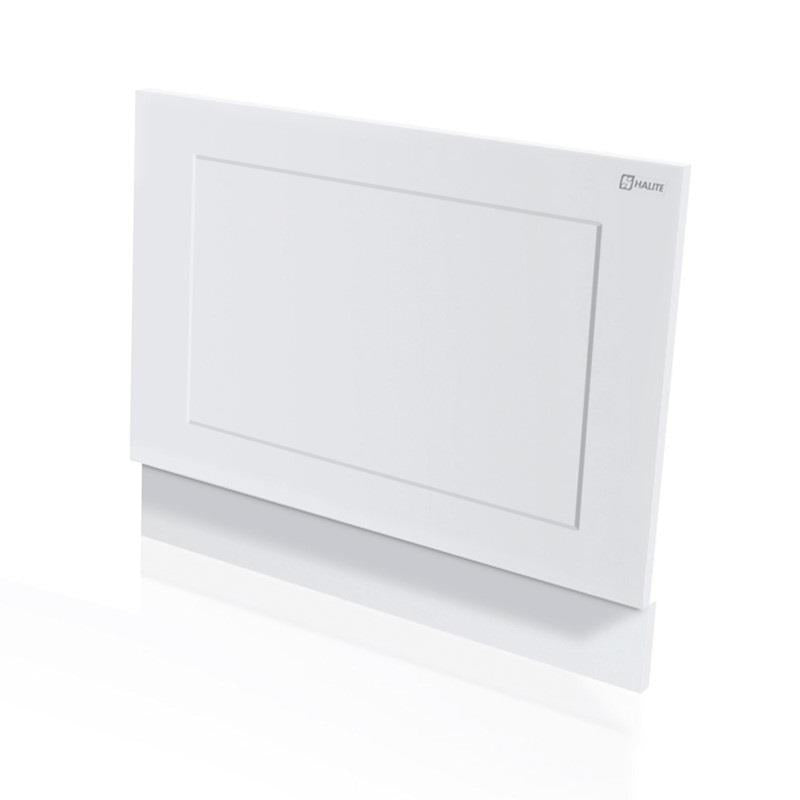 Aquarius Halite Waterproof Traditional Shaker End Bath Panel White Gloss 800mm