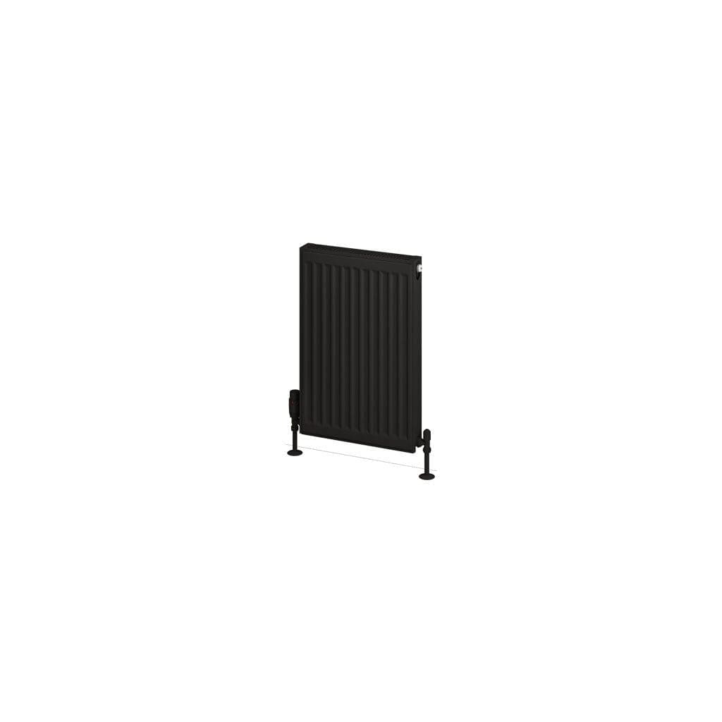 Aquarius Bathrooms Type 21 Aquarius Type 21 Compact Panel Radiator In Matt Black