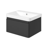 Aquarius Bathrooms Wall Mounted Vanity Unit Aquarius Sophie Wall Hung One Drawer Vanity Unit with 1 Tap Hole Basin