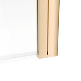 Aquarius LevAqua Straight 6mm Hinged Bath Screen 1400 x 800mm in Brushed Brass