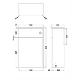 Aquarius Leighton 500mm WC Unit