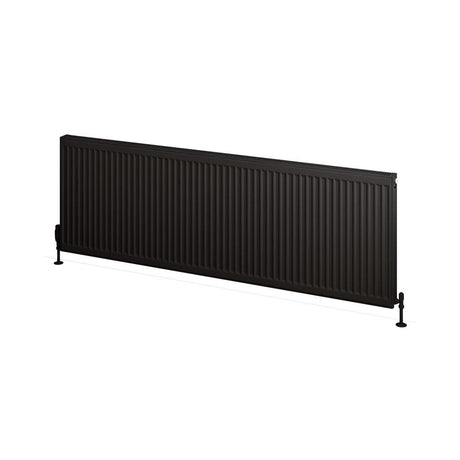 Aquarius Type 11 Compact Panel Radiator In Matt Black
