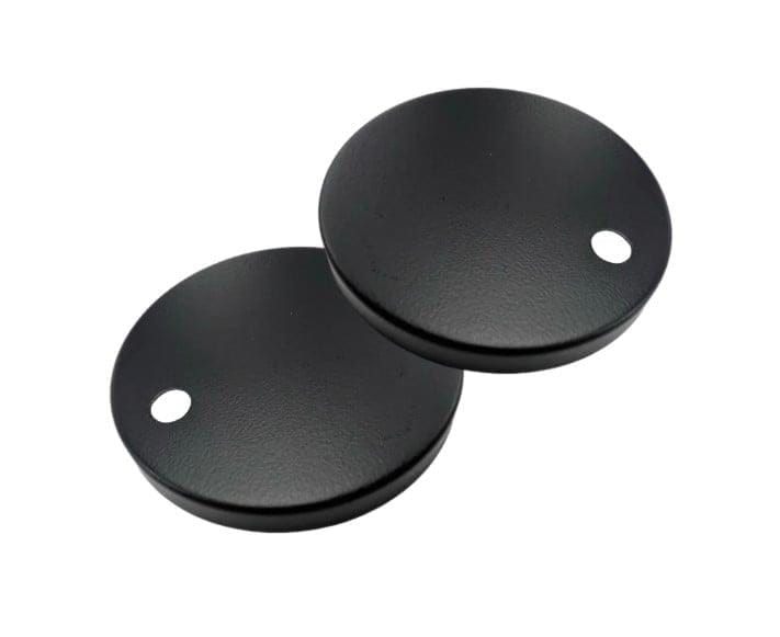 Aquarius Bathrooms Aquarius K-Series Toilet Seat Hinge Cover Caps in Matt Black