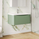 Aquarius Bathrooms Wall Mounted Vanity Unit Aquarius Seren 800mm Wall Mounted One Drawer Vanity Unit with Basin