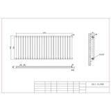 Aquarius Bathrooms Column Radiator Aquarius Athens Single Horizontal Column Radiator in White