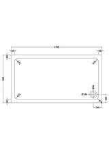 Aquarius Bathrooms Quadrant Shower Tray 1700x900mm Aquarius Urbano 45mm Rectangular Stone Resin Anti Slip Shower Tray